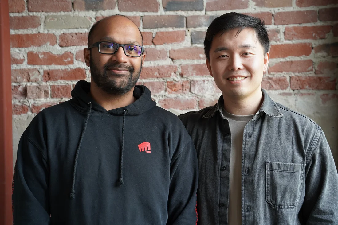 Frisson Labs co-founders Rohit Swamy and Charles Niu